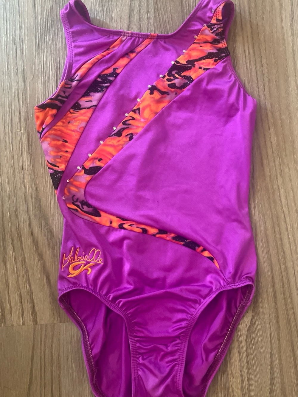 GK Elite AXS Gabrielle Douglas gymnastics leotard Worn literally one time